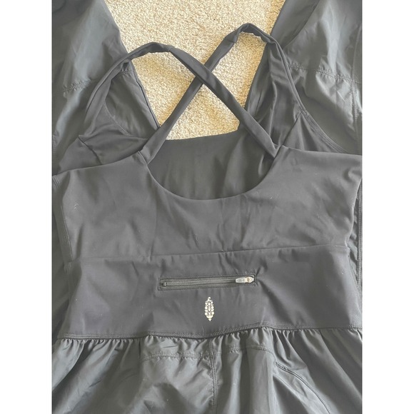 Free People Righteous Jumpsuit XL Black Sweat Wicking One Piece Casual - Picture 8 of 11